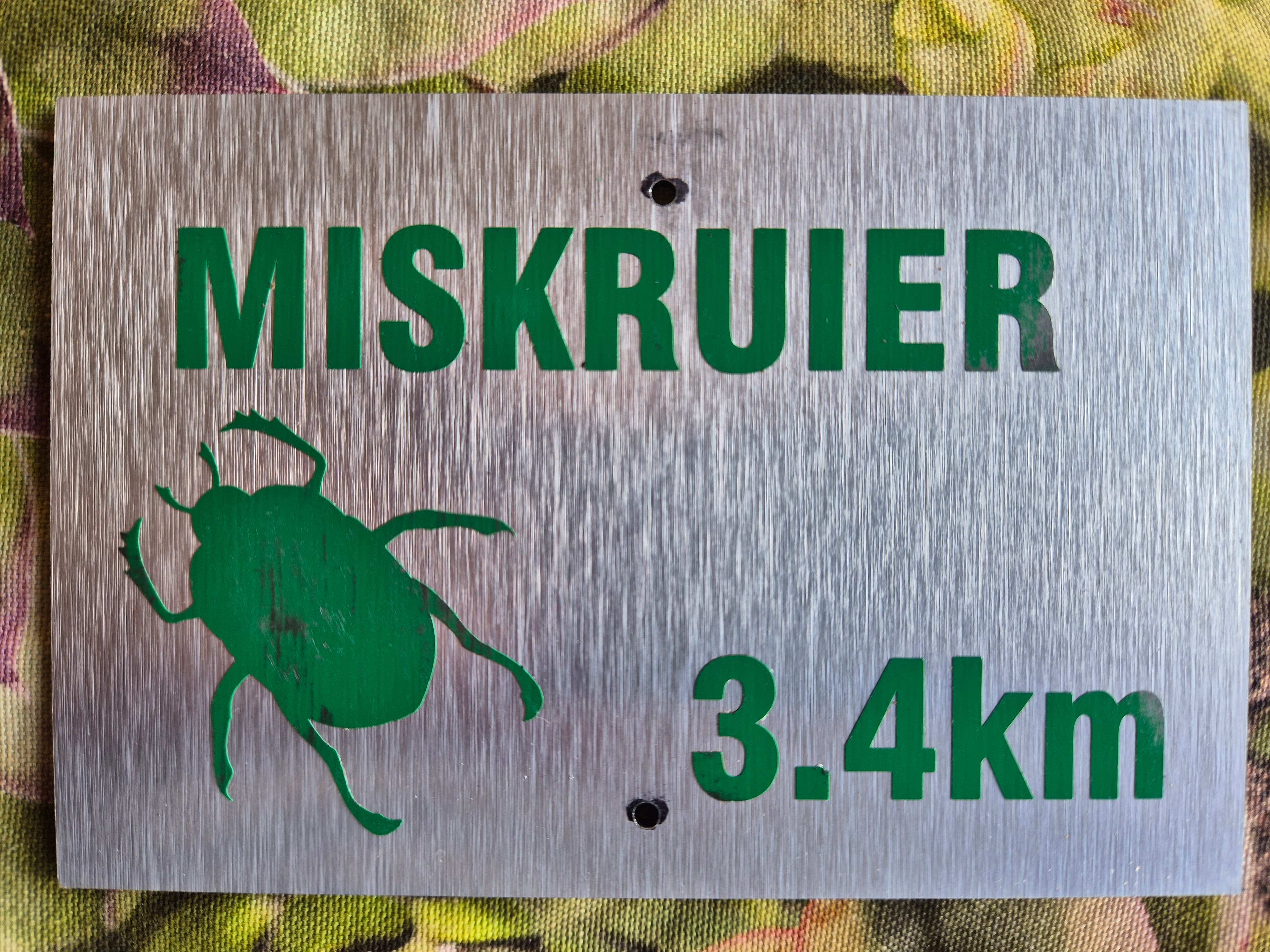 Map board for Miskruier trail