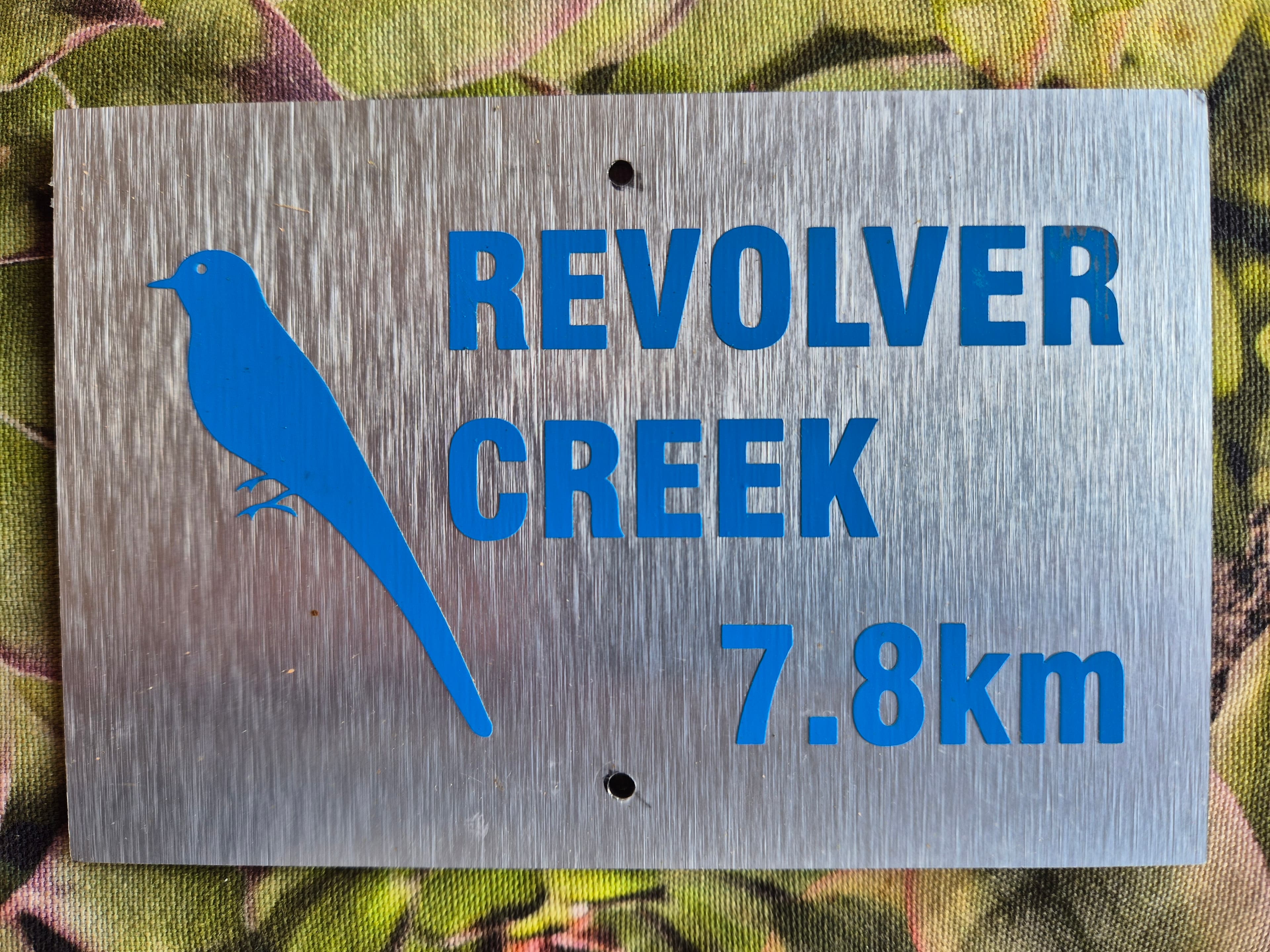 Map board for Revolver Creek trail